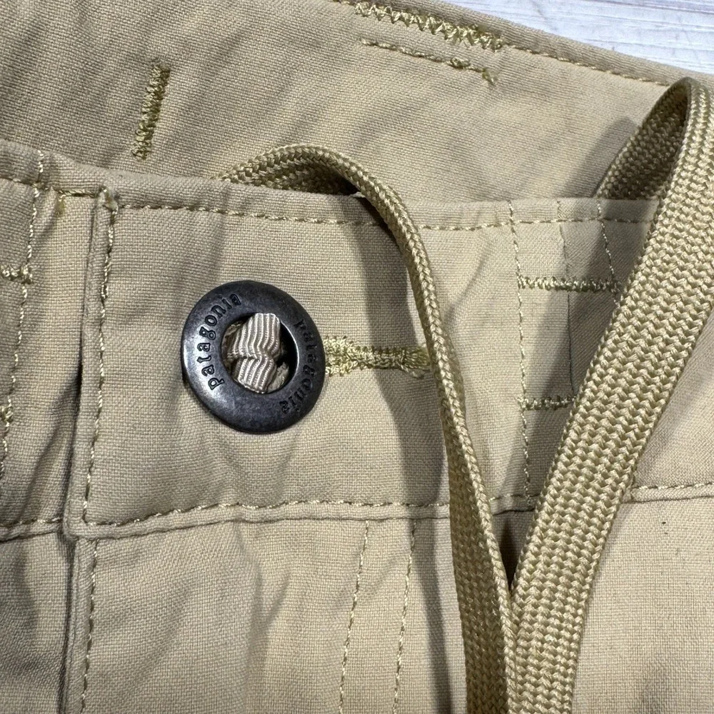 Patagonia Quandary Pants Mens Sz 36 (36x28) Tan Performance Hiking Trail Outdoor